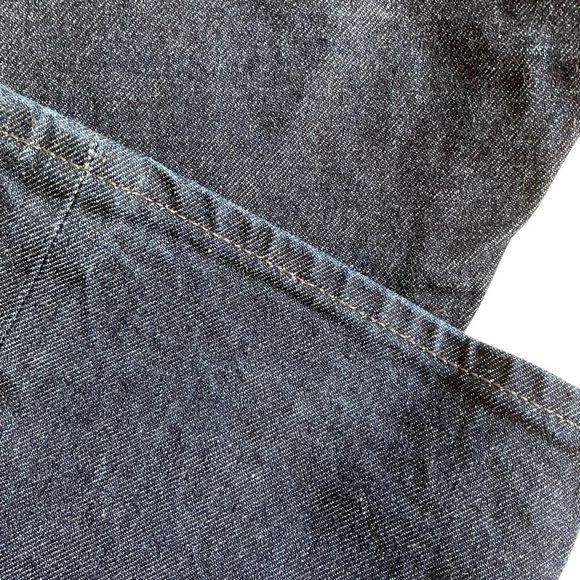 DSTLD Straight Fit Jeans Solid Dark Wash Grey Stitch Streetwear Casual Sz 32x30 - Picture 7 of 15